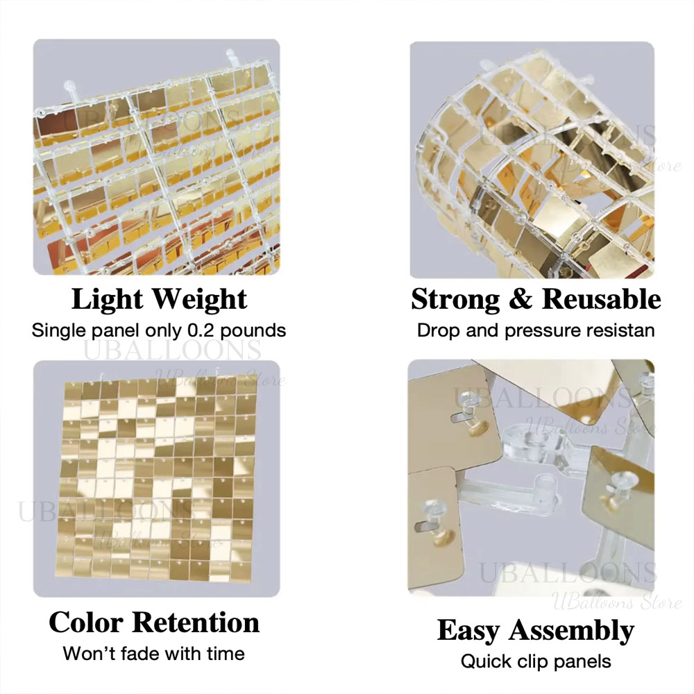 Matte Beige Gouden Glimmende P - Sequin Fabric Panel recensie en prijs