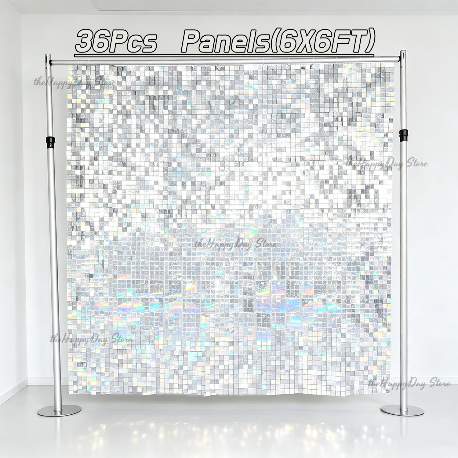 18-3 stuks Glinsterende Wandde - Sequin Fabric Panel recensie en prijs